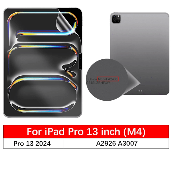 Pappersliknande skärmskyddsfilm för iPad Pro 11 2024 M4 A2837 Pro 13 Matt Målning för iPad Air 6 11 13 2024 Air 11 2024 M2 A2899 For iPad Pro 13 2024