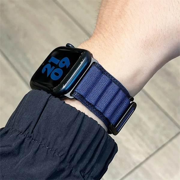 Alpine Loop för Apple Watch armband Ultra 2 49mm Series 10 46mm 42mm 40-44mm 45mm 41mm G-krok sportarmband iWatch 10 9 8 7 6 SE 5 4 Starlight orange 06 Series 10 46mm
