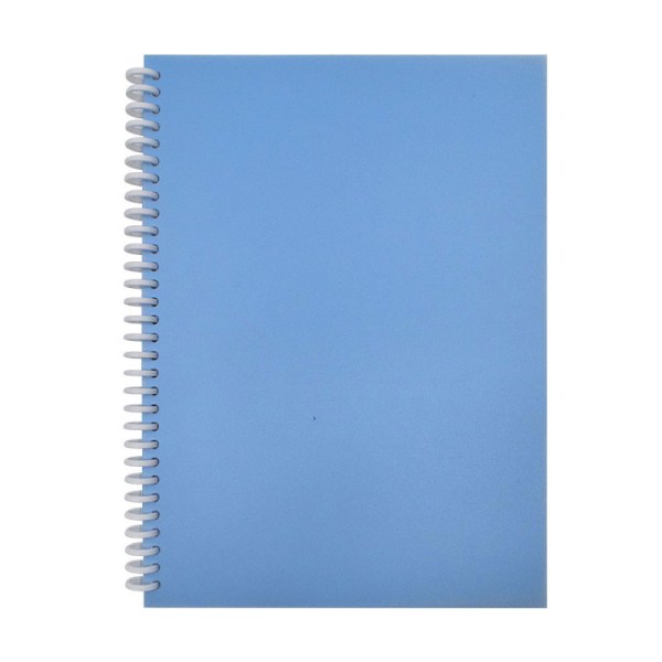 Dekalsamlingsalbum Återanvändbar dekalbok 40 ark A4/A5 PU- cover för klippbok blue 40 sheets a4