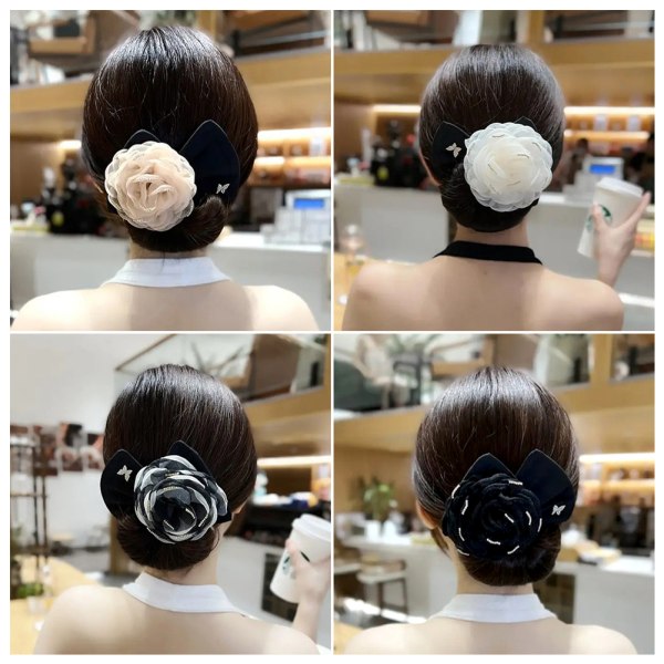Mode hårbulle för kvinnor Flickor Snygga rosetter Hårband DIY hårflätning verktyg one for each color