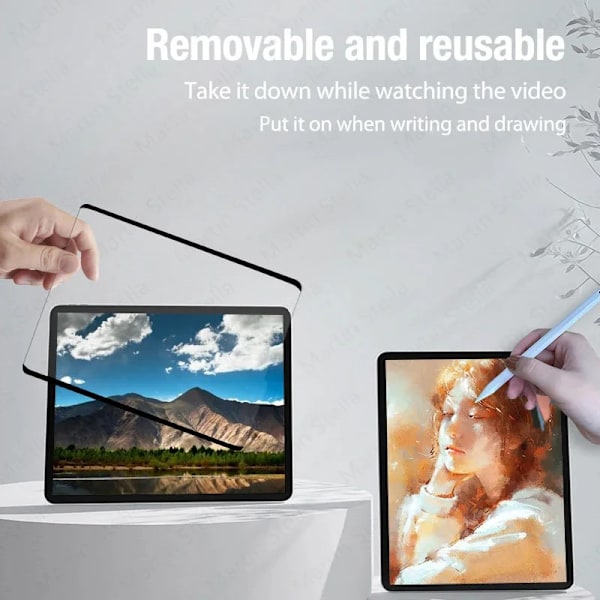 Pappersliknande Magnetiskt Skärmskydd För Ipad 9 8 7 6 5 9:e Generationen 10 Ipad Pro 11 12.9 10.5 9.7 Air 5 4 13 2024 Mini 6 Film 7th 8th