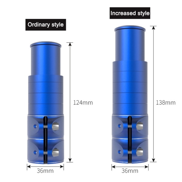 Universal Cykel Stem Riser Bike Gaffel Stem Extender Styrhöjare för cykel longer a