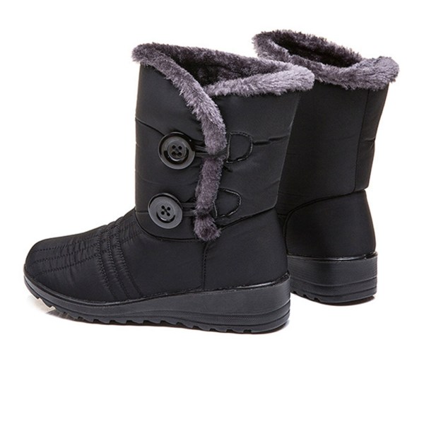 1 par kvinnor Lady Snow Boots Skor Varm Anti-slip Vattentät för vinter utomhus b 36