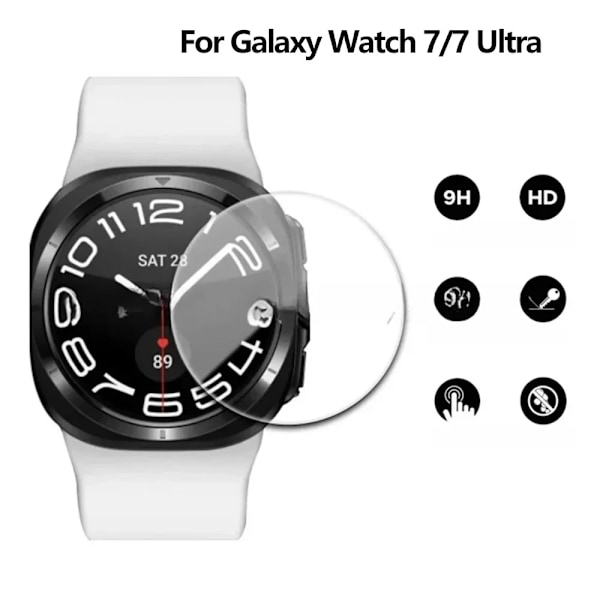 Härdat glas för Samsung Galaxy Watch 7/FE 40mm 44mm HD Skärmskyddsfilm Anti-Repa för Galaxy Watch 7 Ultra 47mm film 4PCS Galaxy Watch FE 40mm