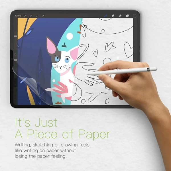 Pappersliknande skärmskydd PET för iPad 9.7 Air 2 3 10.5 Air 4 5 10.9 Pro 11 12.9 10.2 10 9:e 8:e 7:e Gen Mini 1 2 3 4 5 6 Pro Air 1 Air 2 9.7