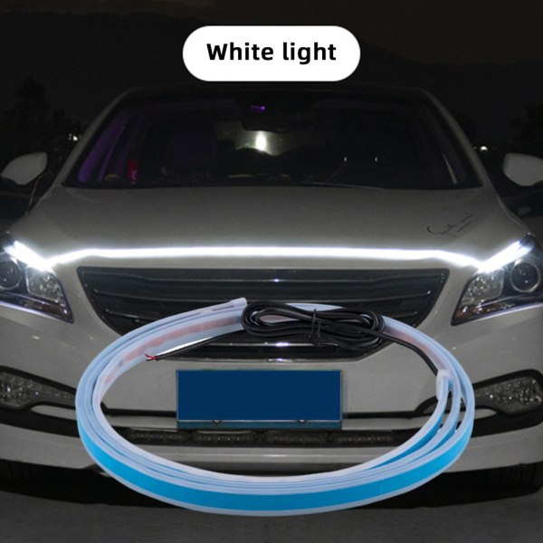 Scan Start LED Bil Motorhuv Ljusremsa Auto Motorhuv Guide Dekorativ Ambient Lampa Bil Körljus 1.8m red