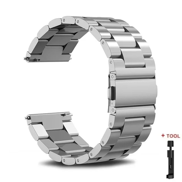 Metallarmband för Samsung Galaxy Watch 7/6/5/4 40mm 44mm Rostfritt Stål Armband Galaxy Watch 6/4 Classic 47mm 43mm 46 42mm/5pro 45mm S Watch 7 44mm 40mm