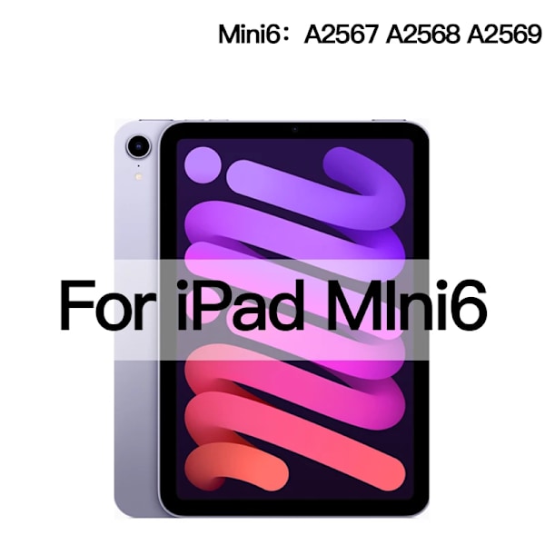 2 st Härdat Glas Skärmskydd för iPad Pro 12.9 11 air4 5 10.9 mini6 4 5 1 2 3 5:e 6:e 7:e 8:e 9:e 10.2 10.5 9.7 2015 For ipad mini 6