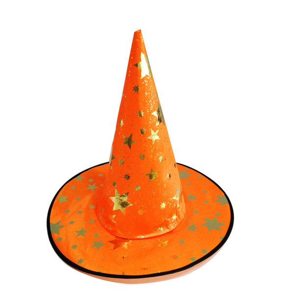 Halloween häxdräkthatt Slitstark lätt häxhatt Födelsedagsjulklappar orange