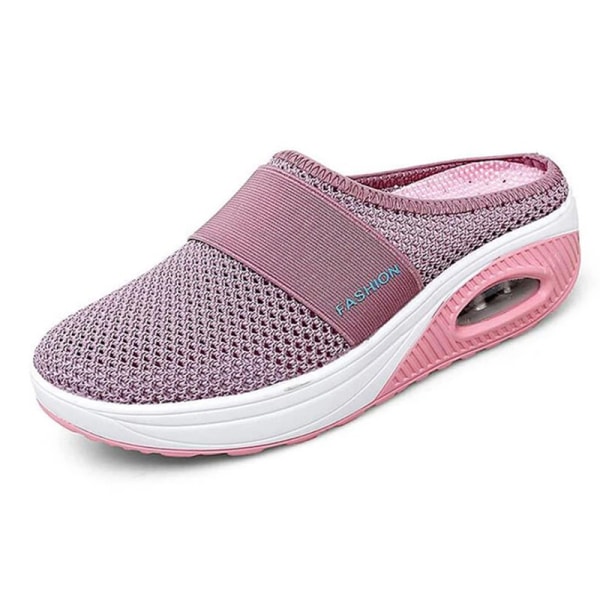 Air Cushion Walking Shoes Andas Casual Mesh Slip on Walking Shoes For Outdoor Indoor New dark blue 43