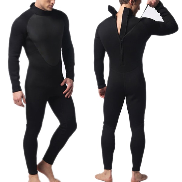 Helkroppsdräkt för män våtdräkt 3 mm dykardräkt Stretchig simning Surfing Snorkling a m