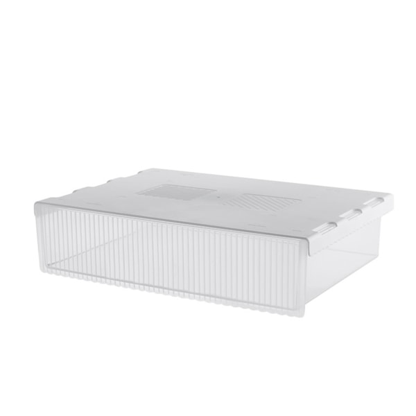 Multifunktionell osynlig låda för förvaring Box Office Skrivbord bottenhylla medium 21x24x6.5 white