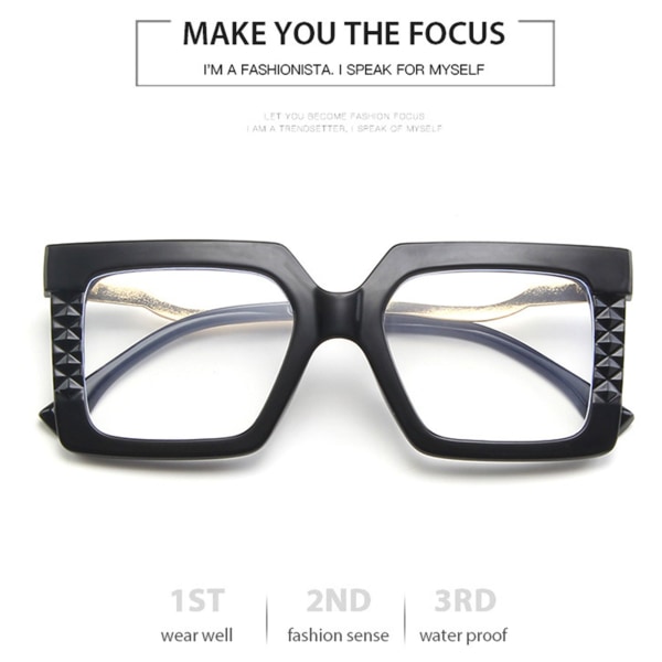 Trendiga metallglasögon i kontrasterande färg Hållbara polygonala high-end platta spegelglasögon Universal för kvinnor och män red frame