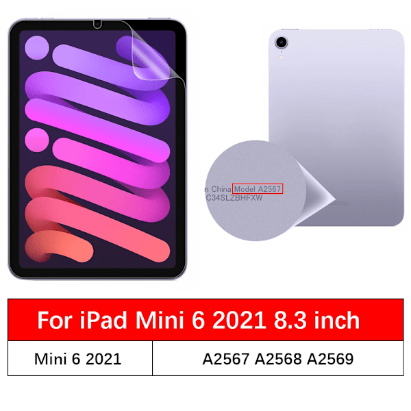 Pappersliknande film för iPad 10:e generationen 2022 Air 5 4 10.9 Pro 11 2022 skärmskydd för iPad 7:e 8:e 9:e 10.2 mini 6 Pro 9.7 Mini 6