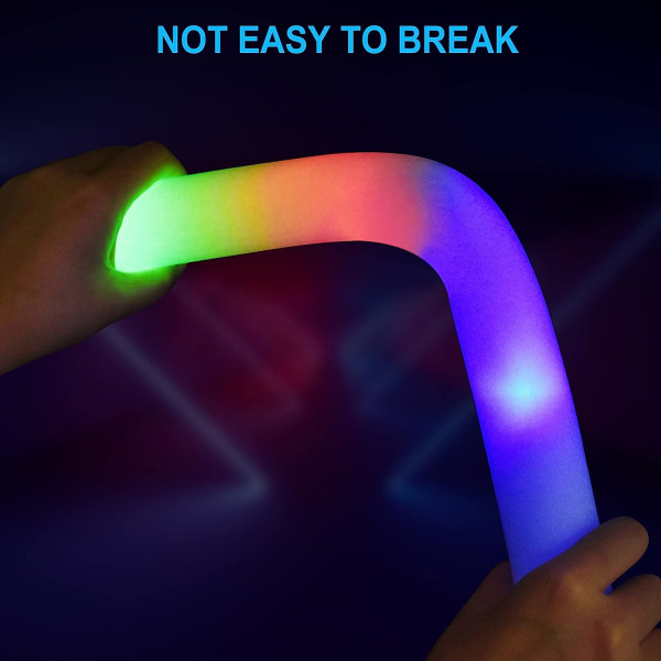 Glow Sticks Bulk Party Favors Supplies LED Skumstavar Lysande Skumstavar för Födelsedag, Bröllop, Raver, Konsert 20pcs