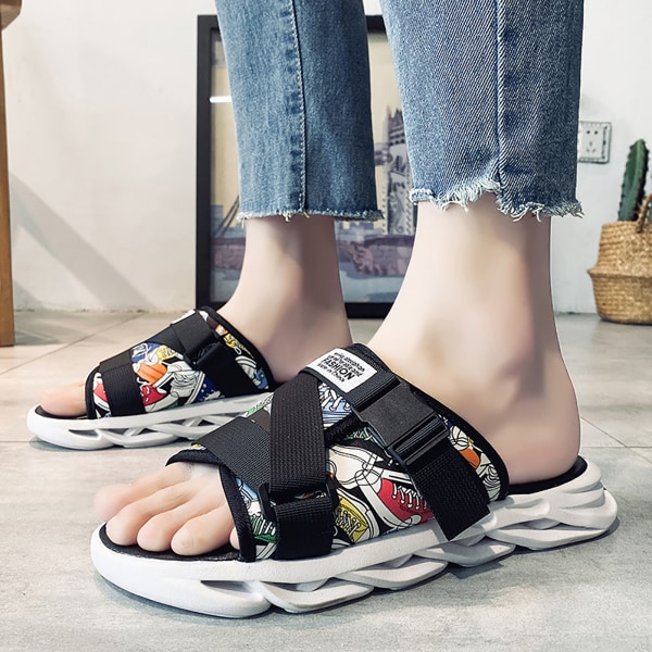 Mens Adult Novelty Slides Sandal Andas mjuk tjock sula multicolour 43 44