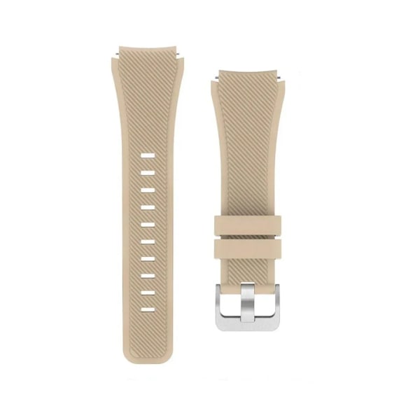 22mm Silikonarmband för Samsung Watch 3/Gear S3 Frontier/Huawei Watch 5 GT5-4 Pro Armband Klockarmband Amazfit BIP 6/Balance 2/GTR4 Light brown Huawei Watch 5 46mm