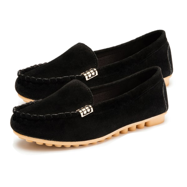 Ortopedisk Walking Loafer Dam Casual Bekväma Tofflor Skor För Inomhus Utomhus Nytt black 44