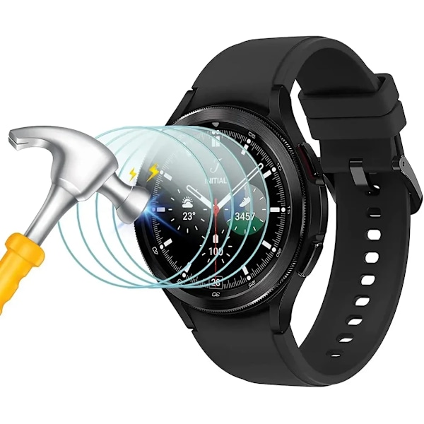 Skärmskydd för Samsung Galaxy Watch 6 5 4 40MM 44mm Classic 43 47mm 42MM 46MM Härdat Glas Klara Skyddsfilmer Galaxy Watch4 40MM 3PCS