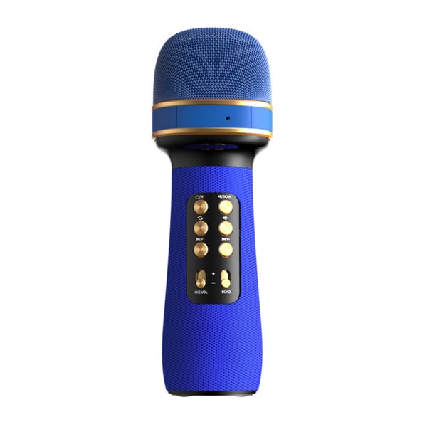 Trådlös Bluetooth-kompatibel mikrofon Professionell Karaoke Mic-högtalare för barn red
