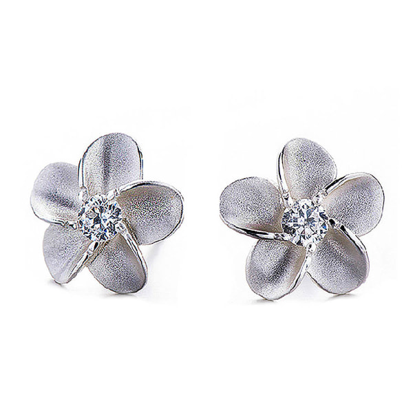 Nya modesmycken 925 sterling silver blomma zirkon örhängen örhängen för kvinnor default
