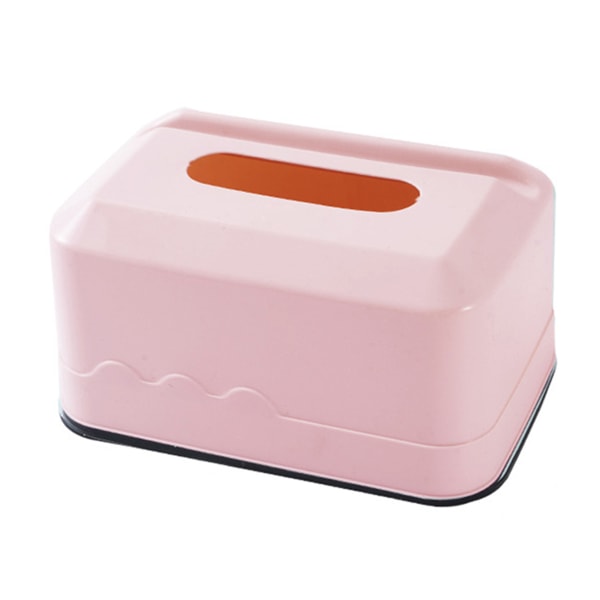 Tissue Box Mobiltelefonhållare Dispenser Förvaring Case Organizer med Mobiltelefonhållare för pink