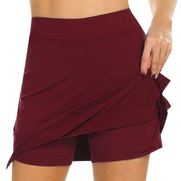 Anti-Chafing Active Skort Performance Skorts Skirt Dam Sport Pencil Skirt black 2xl