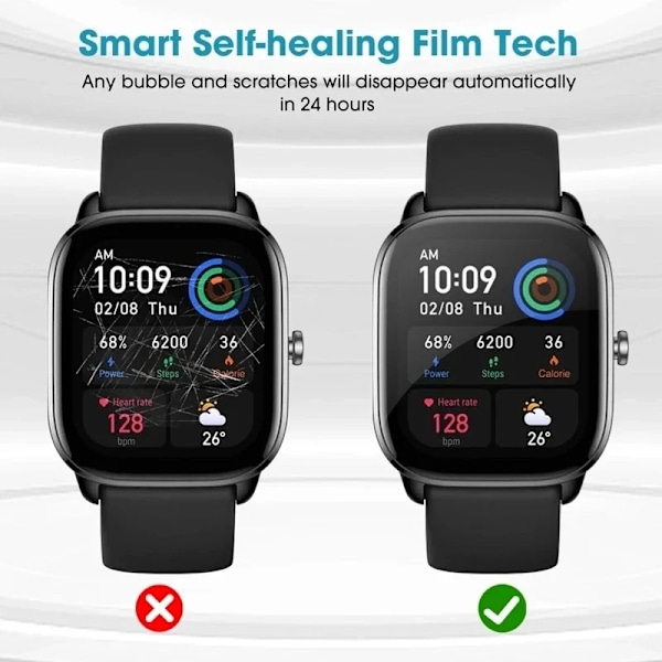 1-5ST Mjukt Skärmskydd Hydrogel Film För Amazfit GTS 4 Mini GTS 3 2 Mini GTS 2e GTR 3/3 Pro GTS4 Skyddsfilm Ej Glas Amazfit GTS 3PCS