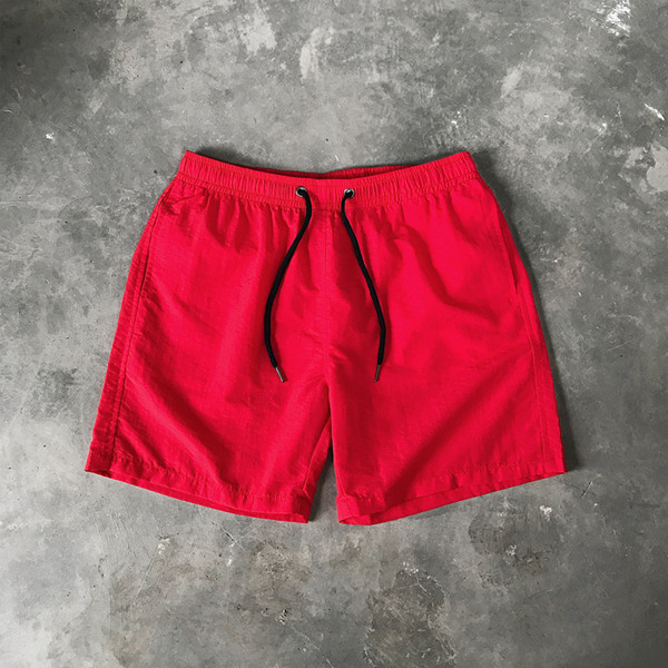 Strandshorts för män med bekväma shorts i mjukt material watermelon red xl