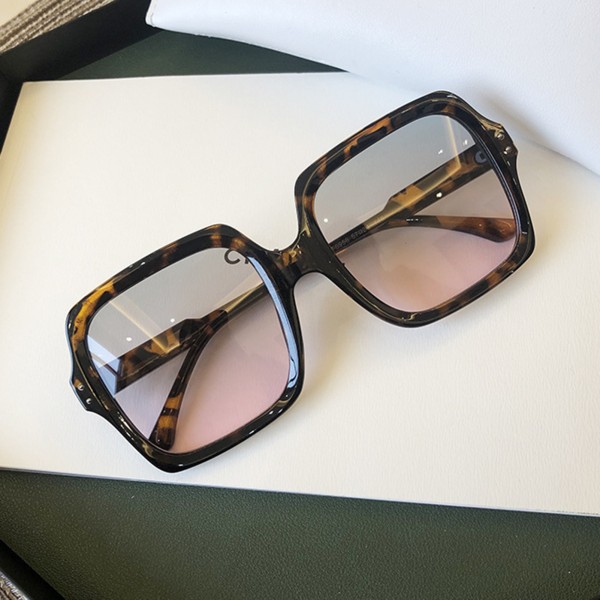 Överdimensionerade fyrkantiga solglasögon för solskydd anti-bländning black - grey