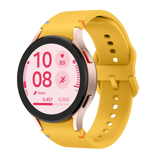 officiell webbplats Armband för Samsung Galaxy Watch 7 FE 44mm 40mm Silikonarmband Galaxy Watch6 4 6 Classic 5 pro band 43mm 47mm yellow Galaxy 4 40mm 44mm
