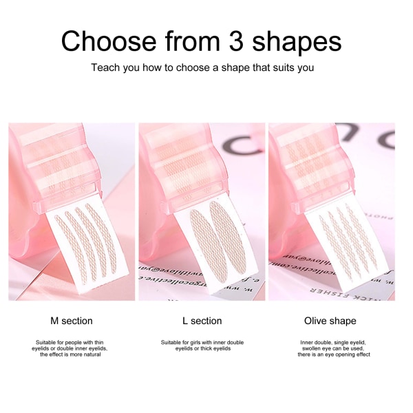 Invisible Eyelid Patch Lift Anti Wrinkle Eye Magic Strips Plommon Blossom Form Reel c