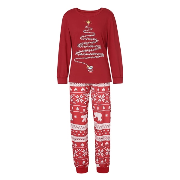 Jul Familjesemester Pyjamas Matchande Set Print Jul Topp nattkläder red child 7