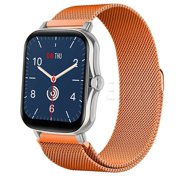 20mm armband för Amazfit GTS 4/3/2e/Mini/stratos 3/2 Metall Magnetisk loop 22mm klockarmband Amazfit Gtr 4/3/pro/2e/bip-u-s-lite Orange 14 20mm watch band