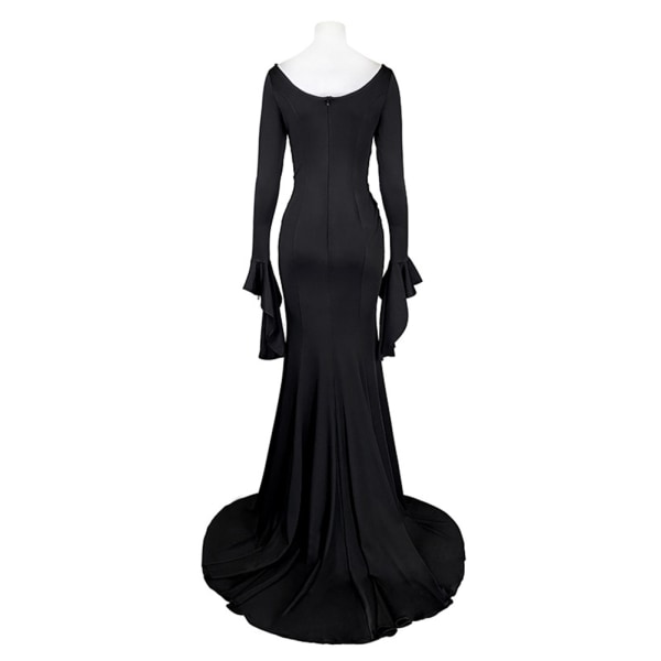 Addams Familys Morticia Cosplay Costume Black Dress Outfits tice dress s