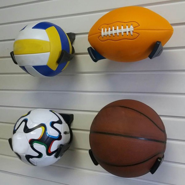 Basket Fotbollsställ Väggmonterad förvaring Hylla Ball Display Hållare Stativ default