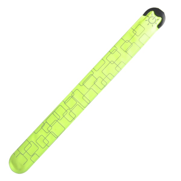 LED Luminous Pop Ring Bärbart USB Uppladdningsbart armband för utomhuslöpning green