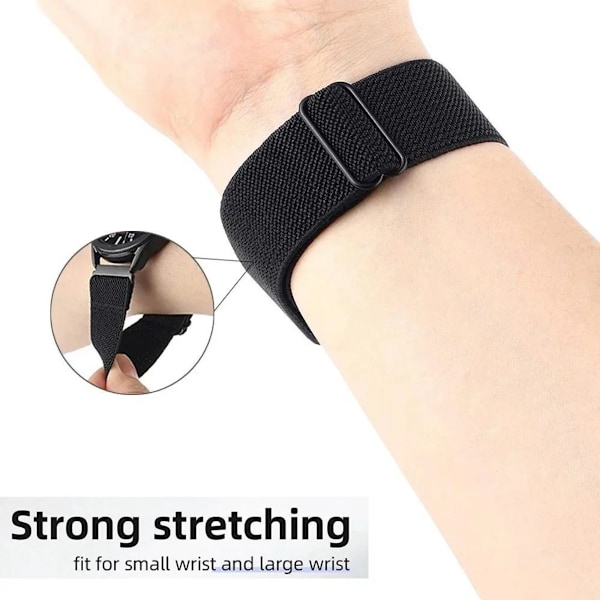 20mm 22mm Universal Nylonrem för Xiaomi Redmi Watch 5 3 Active/Lite Sport Andningsbart Band Elastiskt Ersättningsarmband R-China Redmi  5 Active