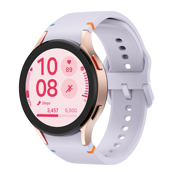 officiell webbplats Armband för Samsung Galaxy Watch 7 FE 44mm 40mm Silikonarmband Galaxy Watch6 4 6 Classic 5 pro band 43mm 47mm purple Galaxy 5 pro 45mm