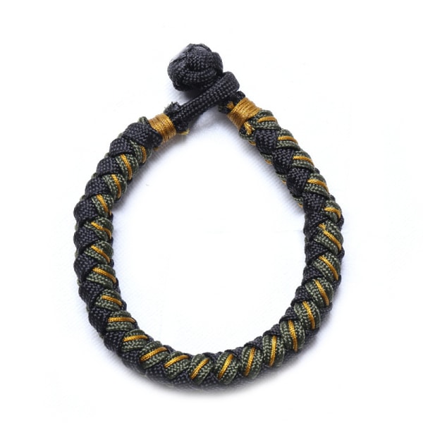 Handgjorda rep tibetanska armband Justerbara handstickade vävda flätade armband Presenter till black blue