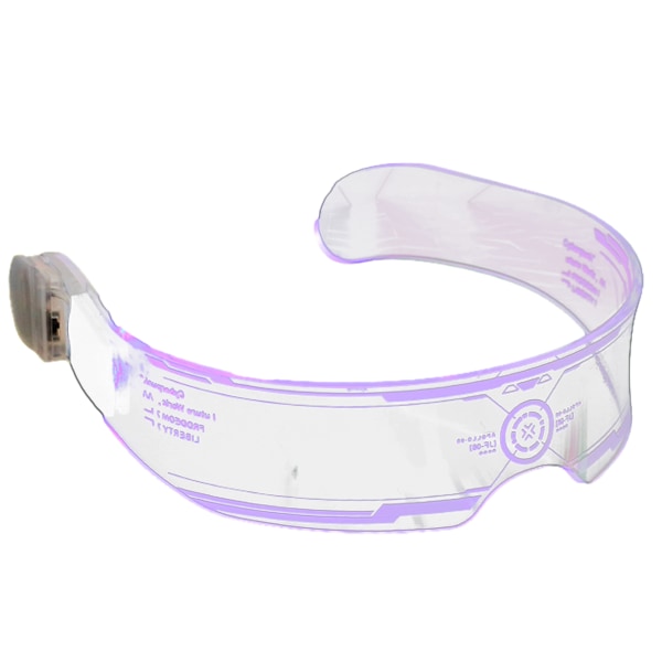 LED-glasögon | Cyberpunkglasögon för Cosplay | Ljusglasögon för vuxna 7 neonfärger, Glow In The Dark Festtillbehör, a