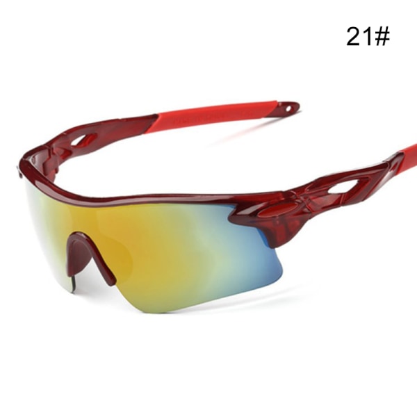 Cykelglasögon för herr för utomhussport PC-båge Anti-dimglasögon Sportglasögon för 21