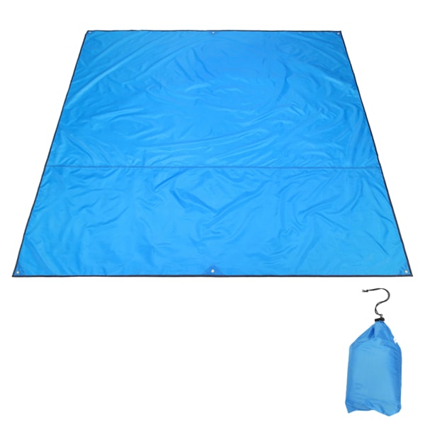 Vattentät Camping Tarp Thicken Picnic Mat Strandmatta Slitstarkt Beach Pad Tält army green m