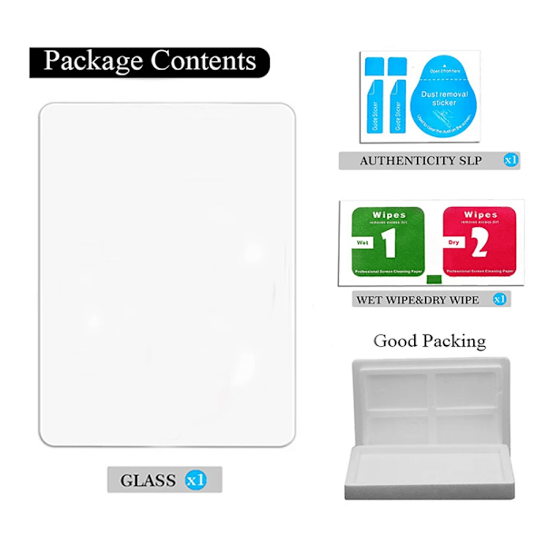 2-pack skärmskydd i härdat glas för Apple iPad Pro 12,9 tum, glas för iPad Pro 12,9 2015 2017 2018 2020 2021 2022 A2764 Pro 12.9 2021 2PCS