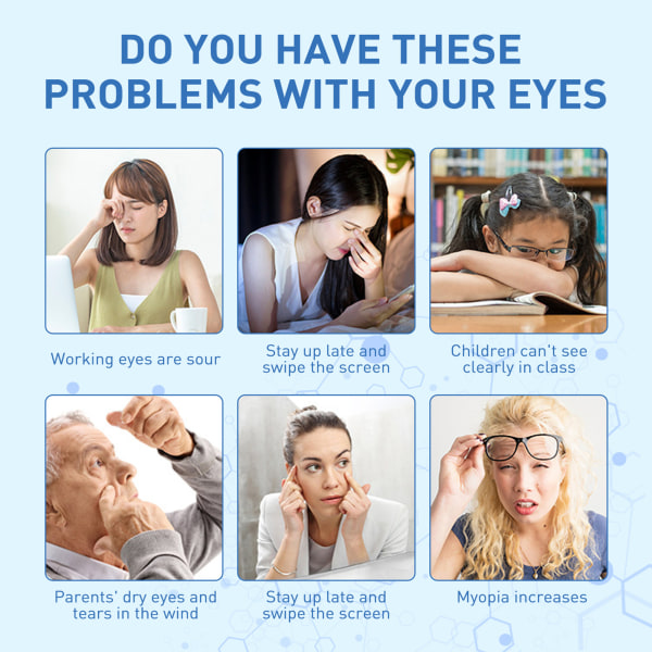 20st skyddsplåster för torra ögon Trötthet Överdriven användning av ögonlappar Datoranvändare Lärare Ögonplåster Val default