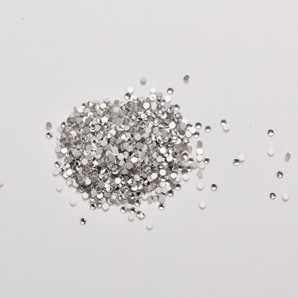 1440 st Nail Rhinestone Wheel HBG 1.6mm/2mm Crystal Clear Flatback DIY Strass Nails Art Decor 1.6 mm