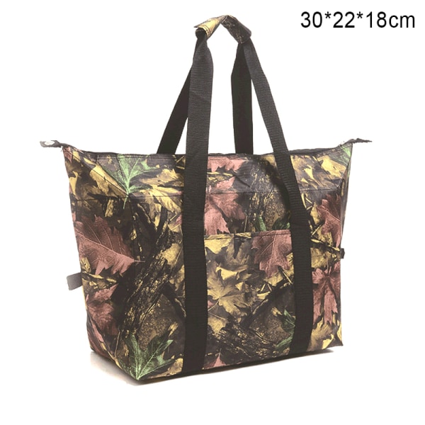 Stor isolerad matkasse Tote Cooler Picknick Resematlåda Bärväskor för camping maple leaf branch 40x28x20 cm