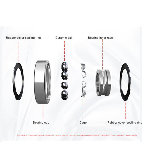 Cykelbottenfästen Press Aluminiumlegeringslager Praktisk cykeldel för Mountain Road steel bearing e