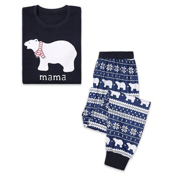 Familjematchande kläder för jul Pyjamas Set Långärmad julsovkläder child 122