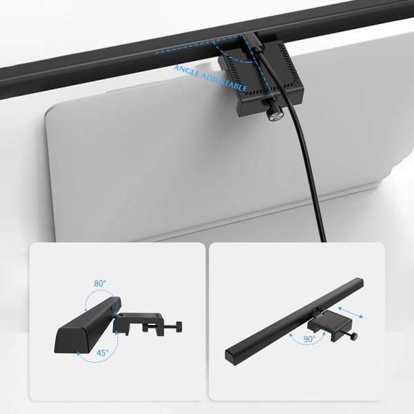 LED-läsbord hängande lampa Multi-läge och dubbel kontroll för  kontorsbelysning/arbetsbänk/monitor 33cm 0b8b | 33cm | Fyndiq